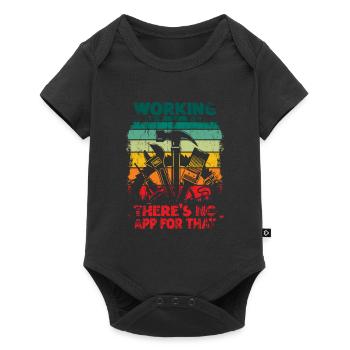 Working There Is No App For That Craftsmen - Baby Premium short-sleeve bodysuit - black - Front