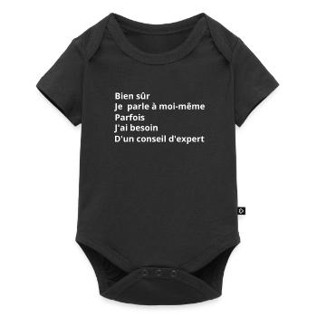 Conseil d'Expert - expert - Body à manches courtes Premium Bébé - noir - Devant