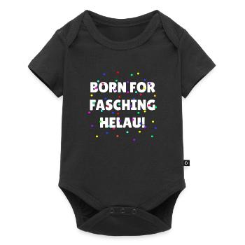 Fasching Karneval Helau Alaaf Verkleidung Kostüm - Baby Premium Kurzarmbody - Schwarz - Vorne