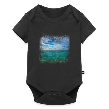 Maldives Islands Sea - Baby Premium short-sleeve bodysuit - black - Front