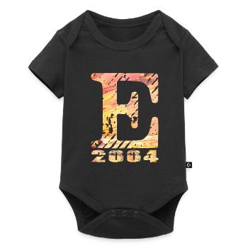 E 2004 Name Year of birth Gift - Baby Premium short-sleeve bodysuit - black - Front