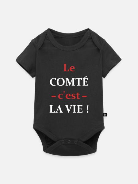 Le comté c'est la vie - Body à manches courtes Premium Bébé - noir