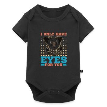 I only have eyes for you Primat Lemur Madagaskar - Baby Premium Kurzarmbody - Schwarz - Vorne