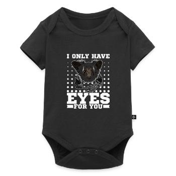 I only have eyes for you Primat Lemur Madagaskar - Baby Premium Kurzarmbody - Schwarz - Vorne