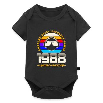 1988 - Baby Premium short-sleeve bodysuit - black - Front