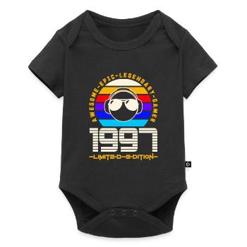 1997 - Baby Premium Kurzarmbody - Schwarz - Vorne