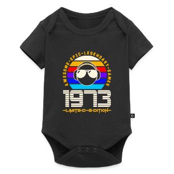 1973 - Baby Premium short-sleeve bodysuit - black - Front