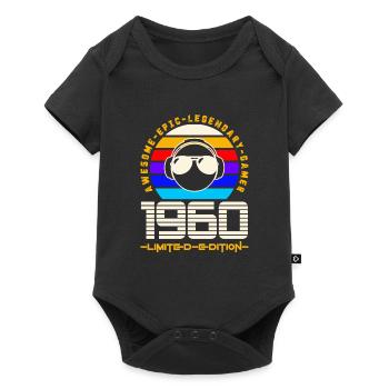1960 - Baby Premium short-sleeve bodysuit - black - Front