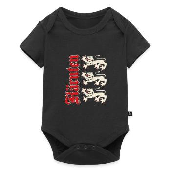 Carinthia Austria Flag Coat of Arms Lion - Baby Premium short-sleeve bodysuit - black - Front