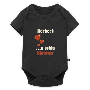 Carinthia Austria Heart Hernert - Baby Premium short-sleeve bodysuit - black - Front