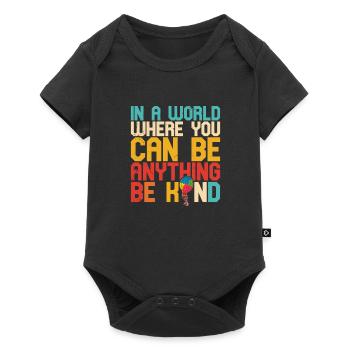 Balloon Autistic Autism thing Puzzle Piece Be Kind - Baby Premium short-sleeve bodysuit - black - Front