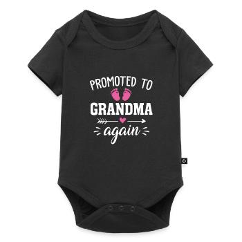 Promoted to grandma again - Baby Premium short-sleeve bodysuit - black - Front