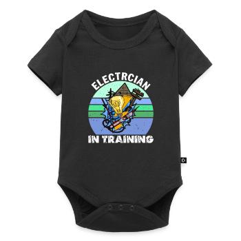 Electrician in training Lighting Technician Lamp Profession - Baby Premium short-sleeve bodysuit - black - Front