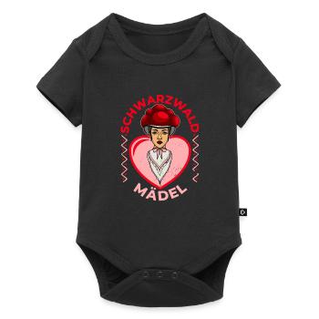 Fille de la Forêt-Noire Forêt Noire Coeur allemand - Body à manches courtes Premium Bébé - noir - Devant