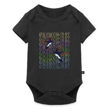 Hirondelle rustique rétro Autriche oiseau - Body à manches courtes Premium Bébé - noir - Devant