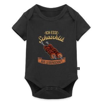 I eat shashlik from passion Russia dad - Baby Premium short-sleeve bodysuit - black - Front