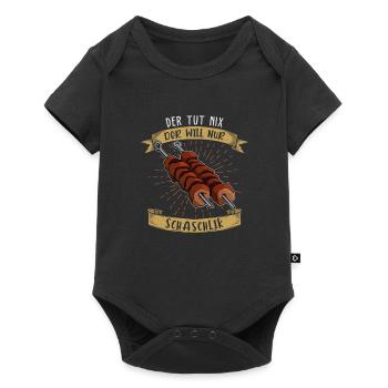 He doesn't do anything, he just wants shish kebab - Baby Premium short-sleeve bodysuit - black - Front