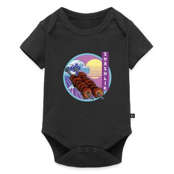 Shashlik Retro Russia Meat Grilling Mangal - Baby Premium short-sleeve bodysuit - black - Front