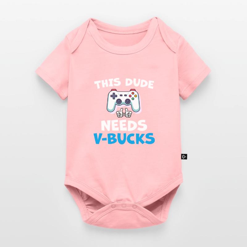 Funny This Dude Needs V Bucks Will Work For Bucks Baby Premium short-sleeve bodysuit