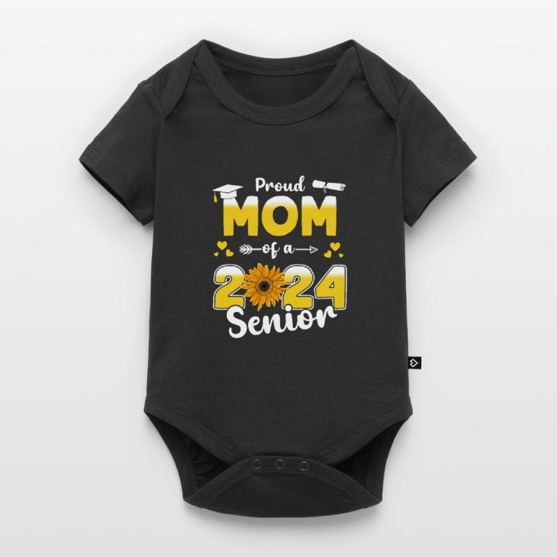 Stolze Mutter eines Jahrgangs von 2024 Absolventen Baby Premium Kurzarmbody