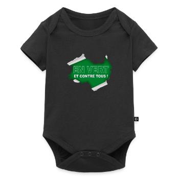 En vert et contre tous ! - Body à manches courtes Premium Bébé - noir - Devant