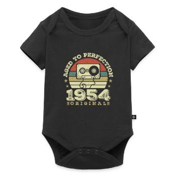 Idée Cadeau Anniversaire Vintage Original 1954 - Body à manches courtes Premium Bébé - noir - Devant