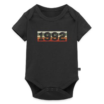 Vintage 1992 Retro Birthday Gift 1992 - Baby Premium short-sleeve bodysuit - black - Front