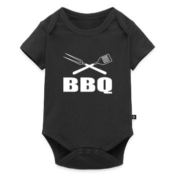 BBQ - Baby Premium Kurzarmbody - Schwarz - Vorne