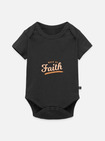 Walk By Faith - Baby Premium short-sleeve bodysuit - black