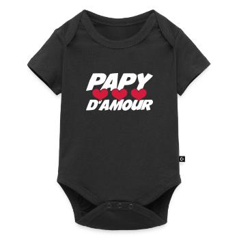 Papy d'amour ! - Body à manches courtes Premium Bébé - noir - Devant