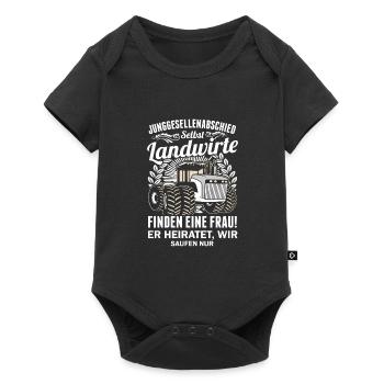Farmer Tractors Gift · Il se marie - Body à manches courtes Premium Bébé - noir - Devant