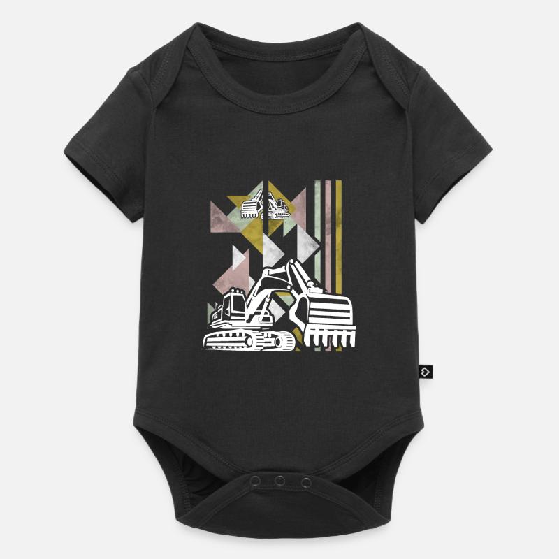 Excavator construction site construction machine gift · shovel - Baby Premium short-sleeve bodysuit - black