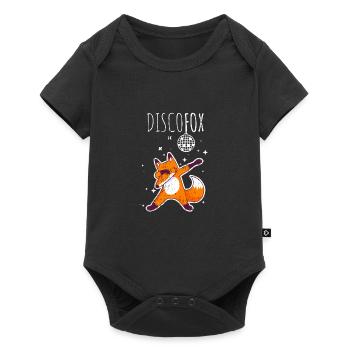 Discofox dance fox for dancers to dance - Baby Premium short-sleeve bodysuit - black - Front