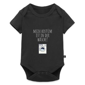 Anti-Fasching Anti-Karneval Kostüm - Baby Premium Kurzarmbody - Schwarz - Vorne