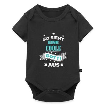 How A Cool Gotti Looks From Baptismgod firmgotti - Baby Premium short-sleeve bodysuit - black - Front
