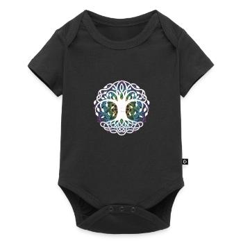 Arbre de vie Fleur de vie Fleur de vie - Body à manches courtes Premium Bébé - noir - Devant