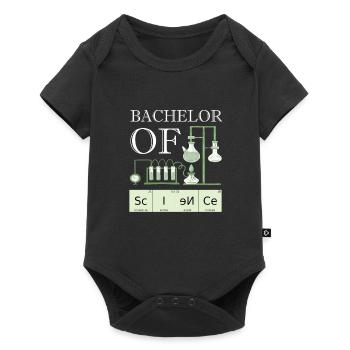 Bachelor Of Science Uni Abschluss - Baby Premium Kurzarmbody - Schwarz - Vorne