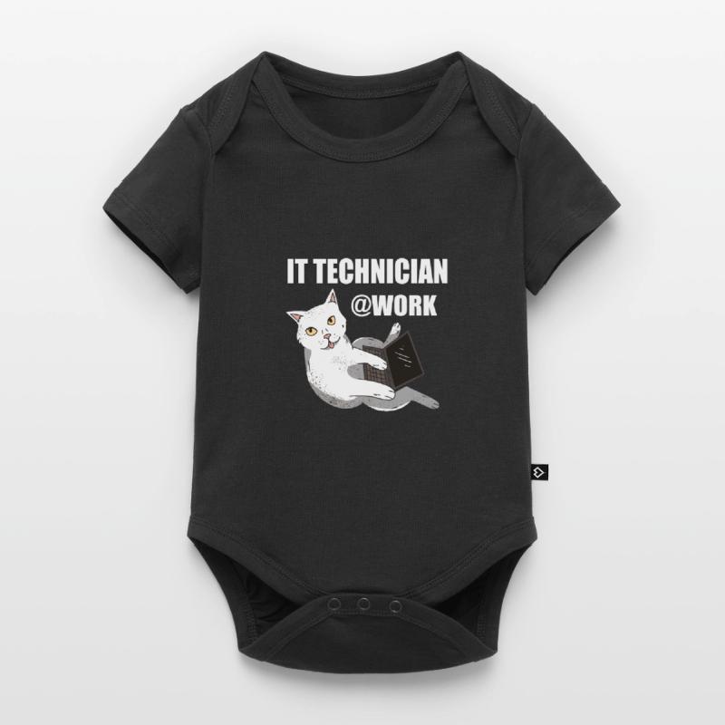 IT technicien de chat programmeur Techie Body à manches courtes Premium Bébé