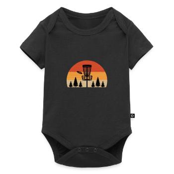 Discgolf Shirt Discgolfer - Baby Premium short-sleeve bodysuit - black - Front