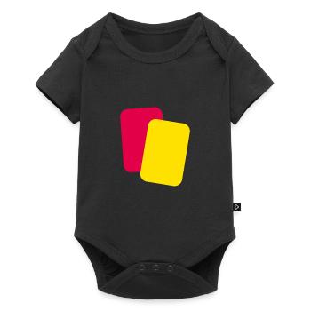 Arbitre cartes football - Body à manches courtes Premium Bébé - noir - Devant