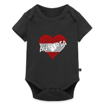 Österreich Austria - Baby Premium Kurzarmbody - Schwarz - Vorne