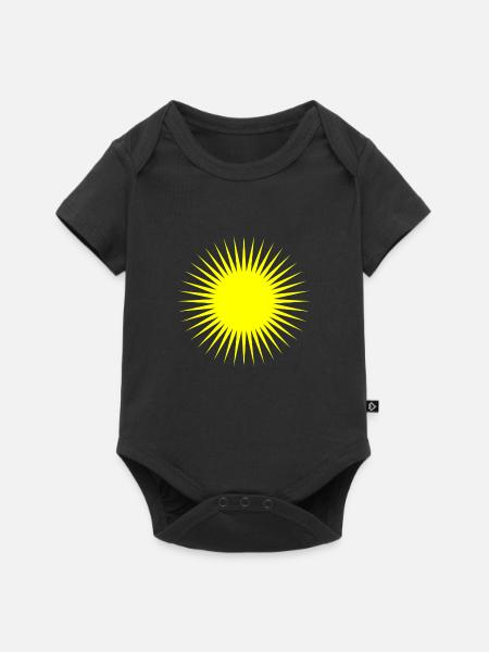 Sonne - Baby Premium Kurzarmbody - Schwarz