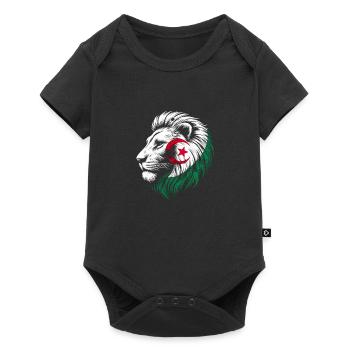Algérie drapeau lion Algérie الجزائر cadeau - Body à manches courtes Premium Bébé - noir - Devant