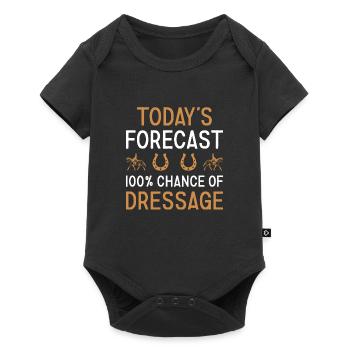 Cavalier Prévisions du jour Dressage - Body à manches courtes Premium Bébé - noir - Devant