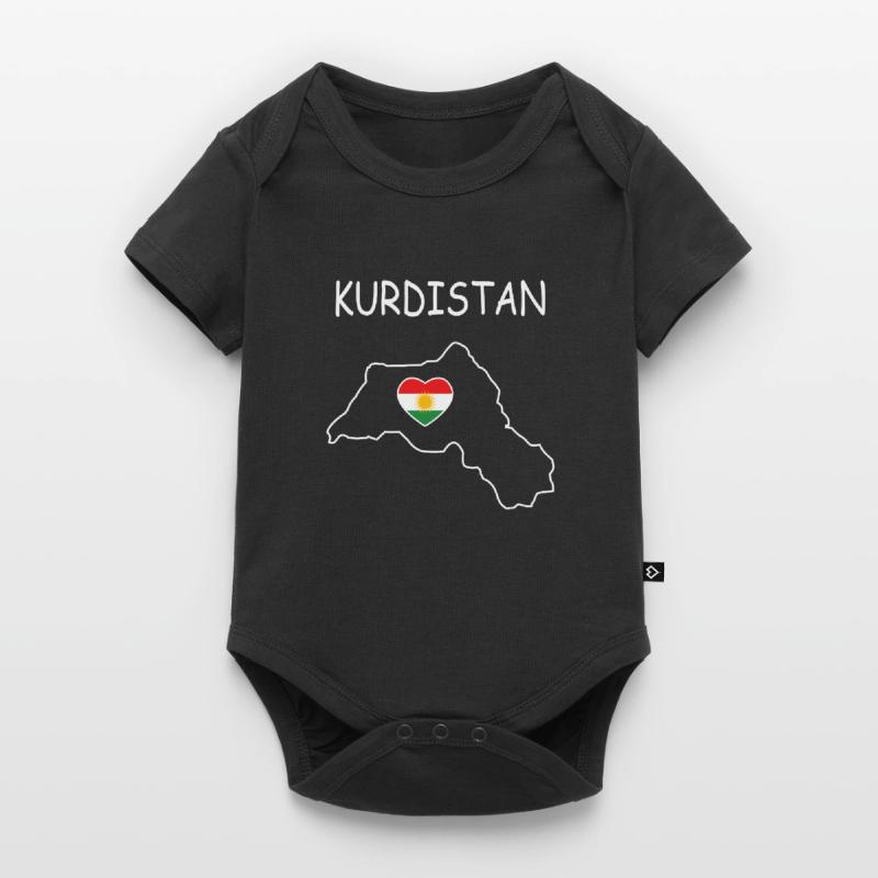 Drapeau du Kurdistan Bakur Bashur Rojava Rojhlt Newroz Body à manches courtes Premium Bébé