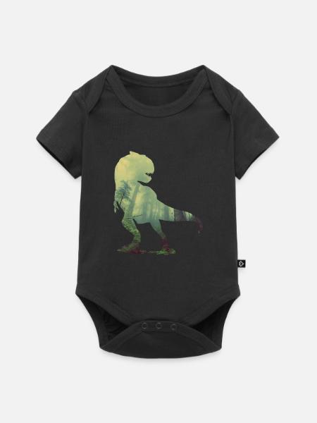 Tyrannosaurus - Baby Premium Kurzarmbody - Schwarz
