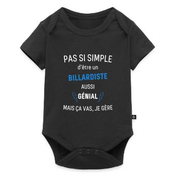 Großartiger Billardspieler - Baby Premium Kurzarmbody - Schwarz - Vorne