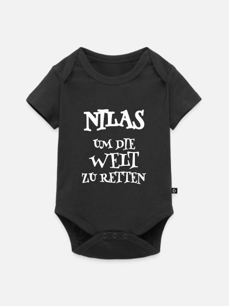 Retter Nilas - Baby Premium Kurzarmbody - Schwarz