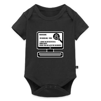 Debuggen - Baby Premium Kurzarmbody - Schwarz - Vorne