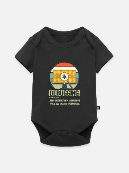 Debuggen - Baby Premium Kurzarmbody - Schwarz
